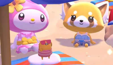 我已经对这款HelloKitty动物森友会游戏感到兴奋了然后我看到蛋黄哥用培根当沙滩巾